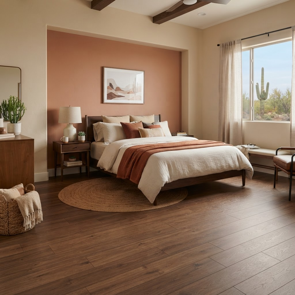 Warm wide-plank oak