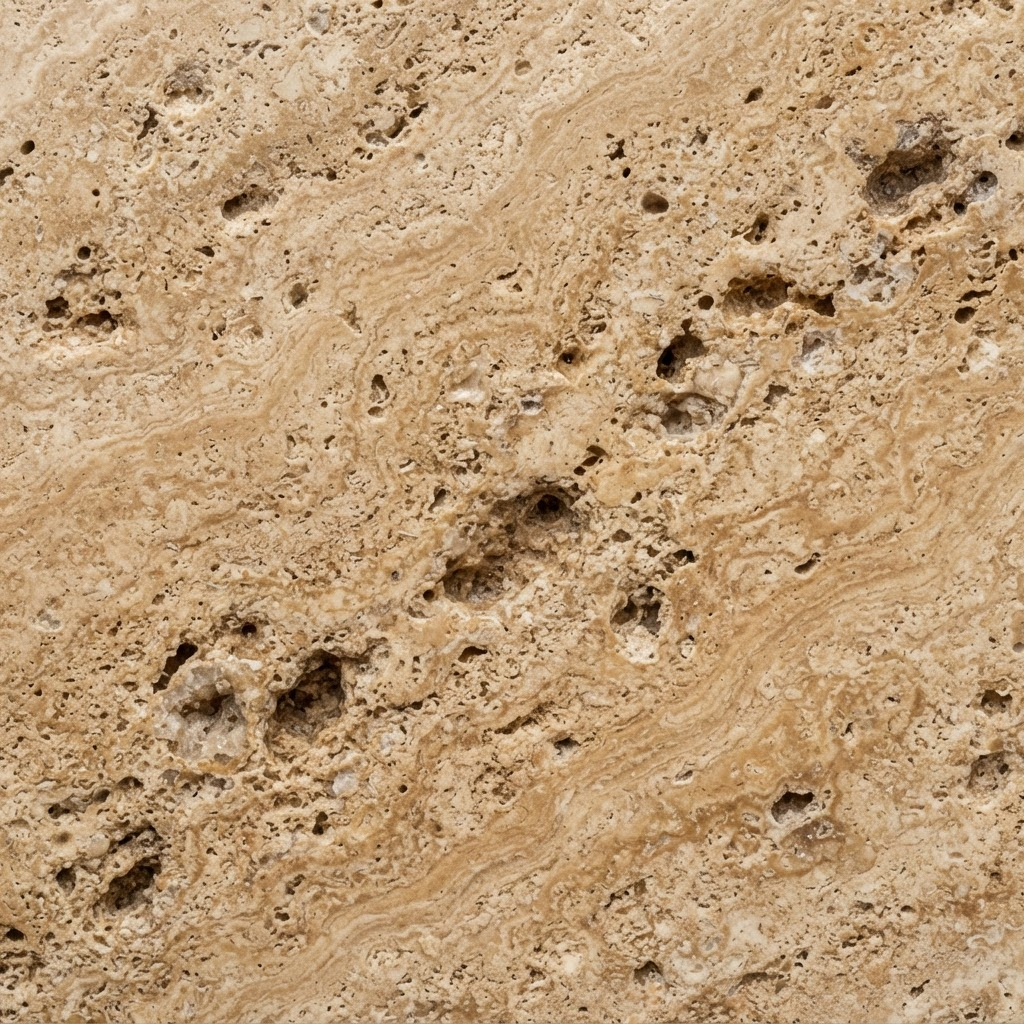 Travertine beautiful natural stone floors, expertly installed sample swatch